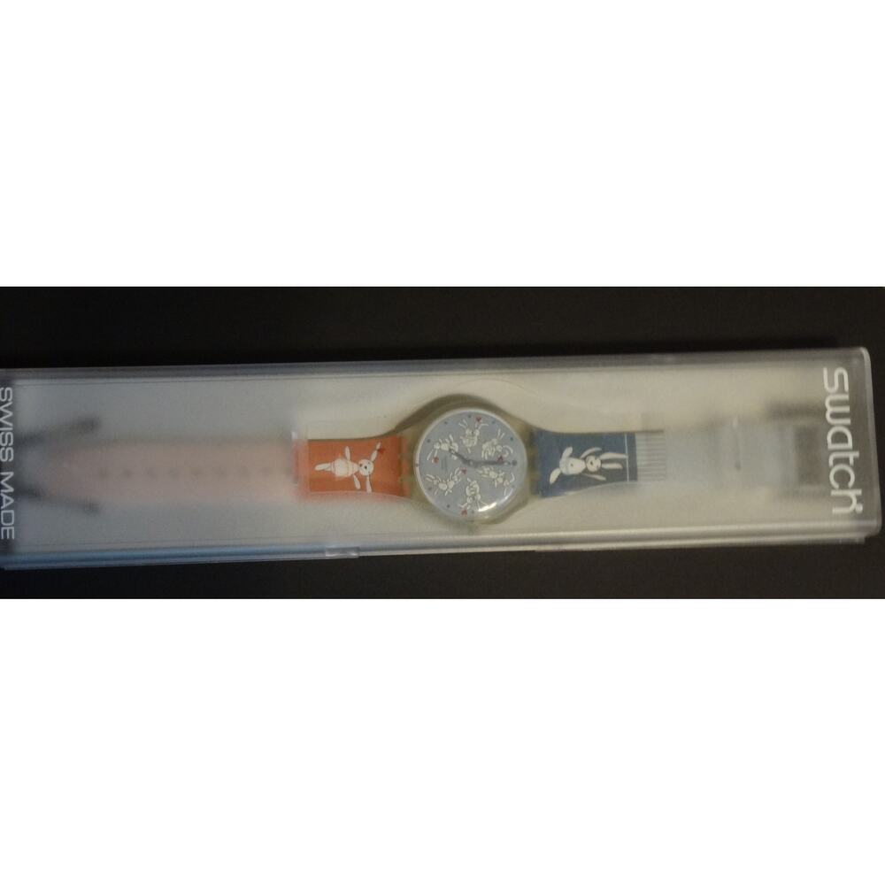 SWATCH GK346 "Bunny Slope" - Vintage 1998 Swiss Watch - New with case